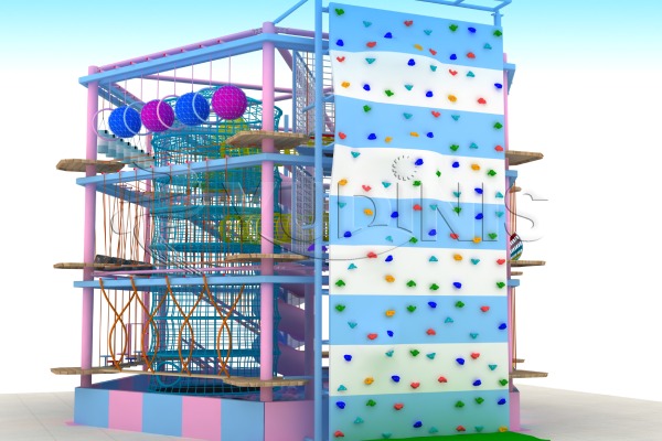 Équipement physique de divertissement pour enfants à 3 niveaux