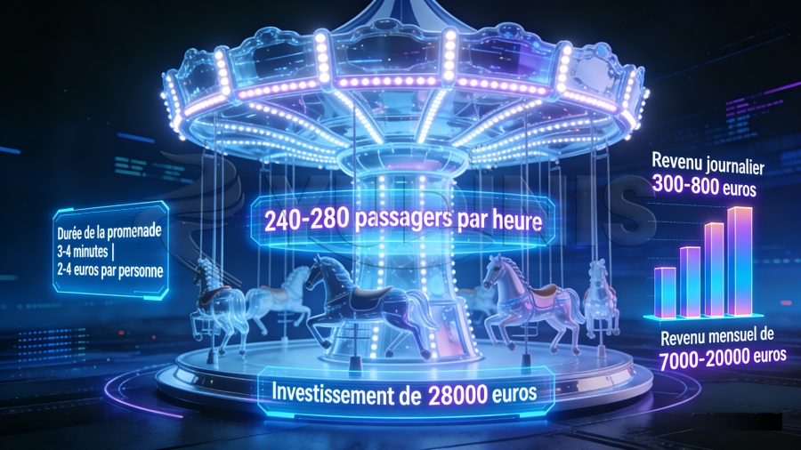 Retour sur investissement élevé pour l'achat de carrousels neufs de 24 places à vendre