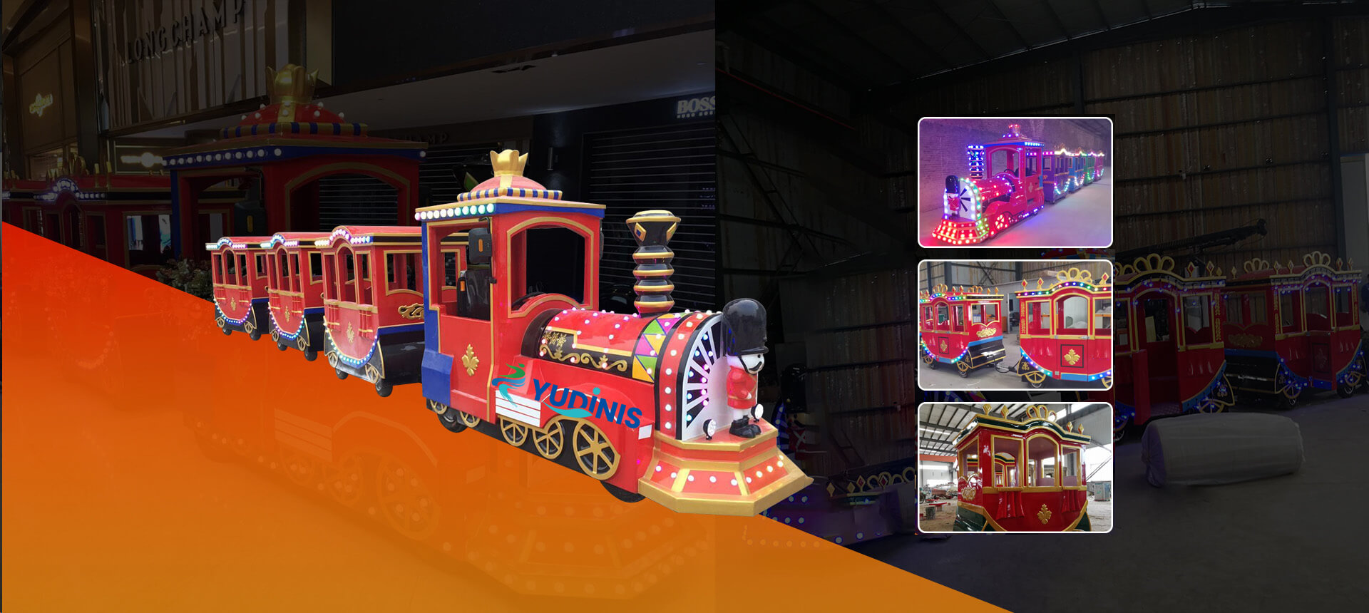 Petit train de style couronne de 16 places