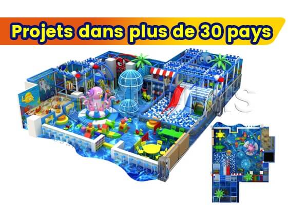 aires de jeux intérieures vendues dans de nombreux pays