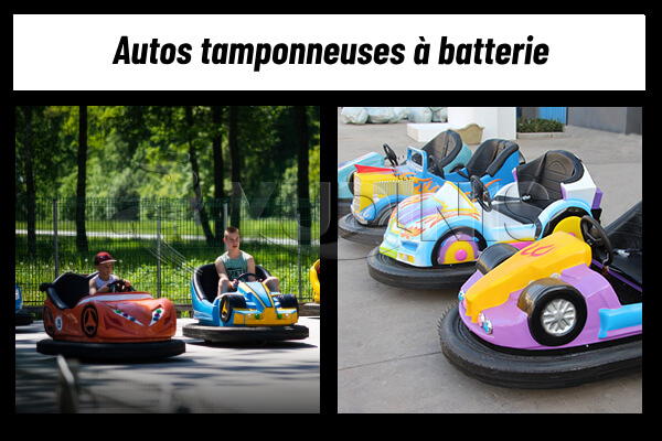 autos tamponneuses à batterie à deux places