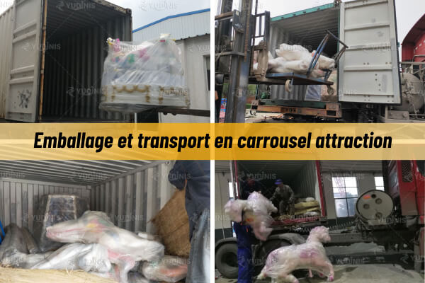 emballage et transport en manège carrousel