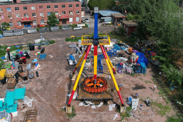 grand pendule manege est installé et testé en usine