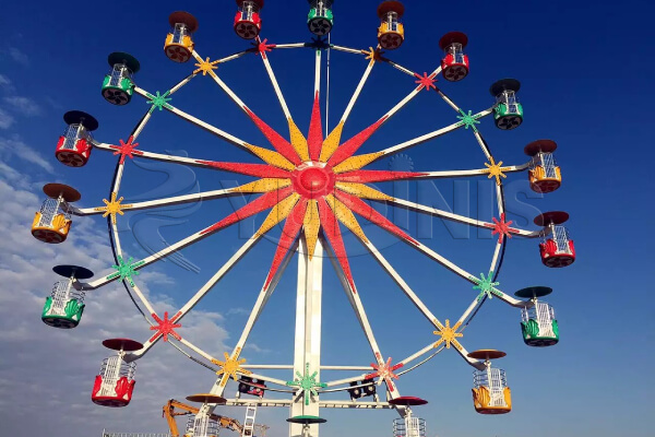 grande roue à paniers de fleurs de 30 mètres