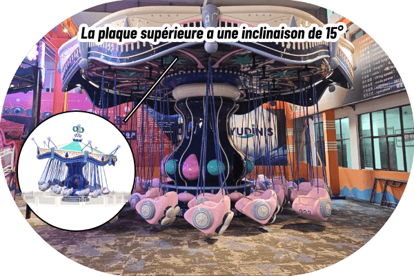 manège balançoire de luxe avec plusieurs modes de mouvement