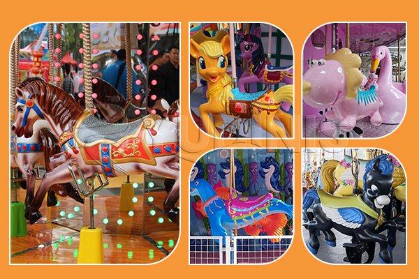 sièges de carrousel aux designs variés