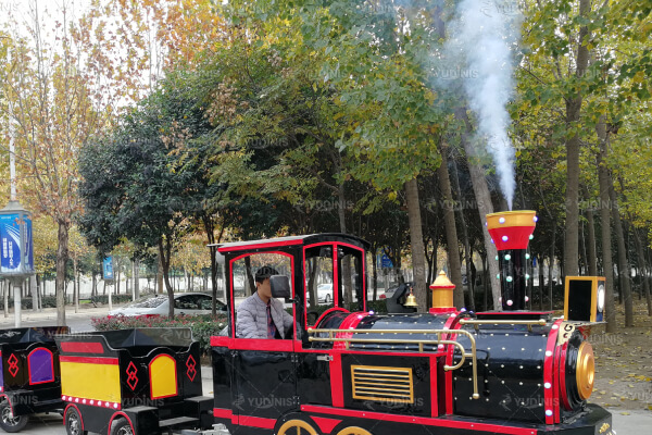 train avec effet de fumée respectueux de l'environnement