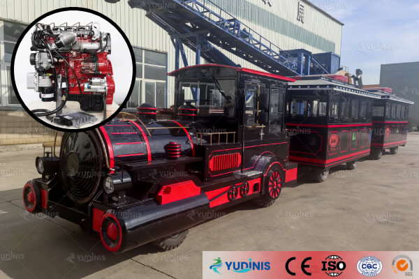 train touristique de qualité propulsé par un moteur diesel Cummins