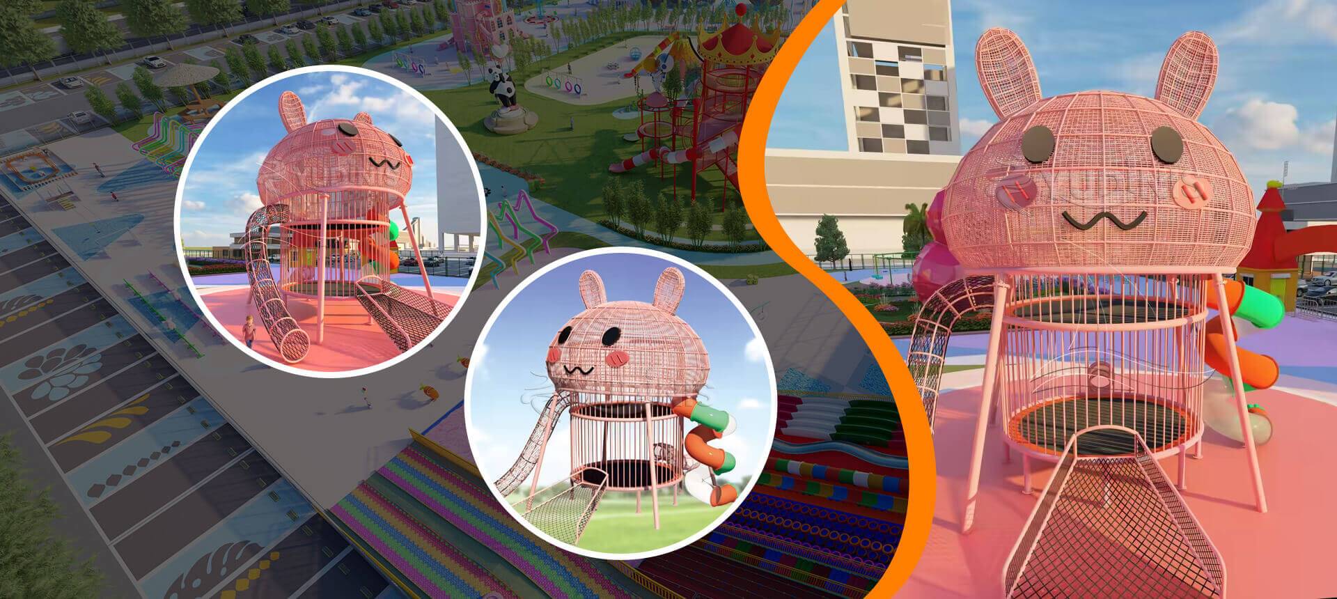 Trampoline pour lapin